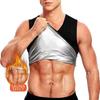 Sweat-resistant Men Shapewear Top Fat Burning Workout Compression Shirts Sauna Sweat Vest  Running
