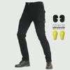 Slim Fit Black Racing Pants - Four Seasons Motorcycle Cycling Jeans Anti-Fall Off-Road Gear
