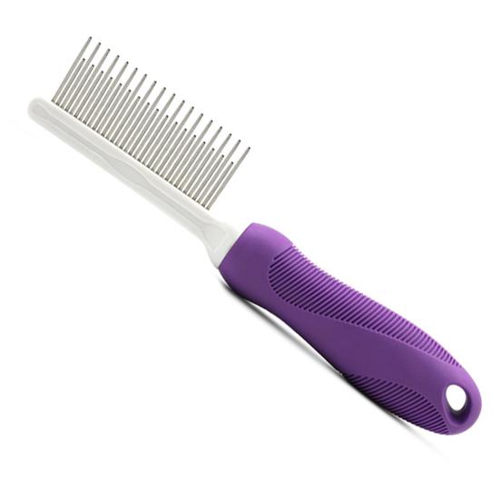 Расческа для удаления матов с меха для собак, кошек, безболезненное удаление из нержавеющей стали, нескользящая ручка, выпадение