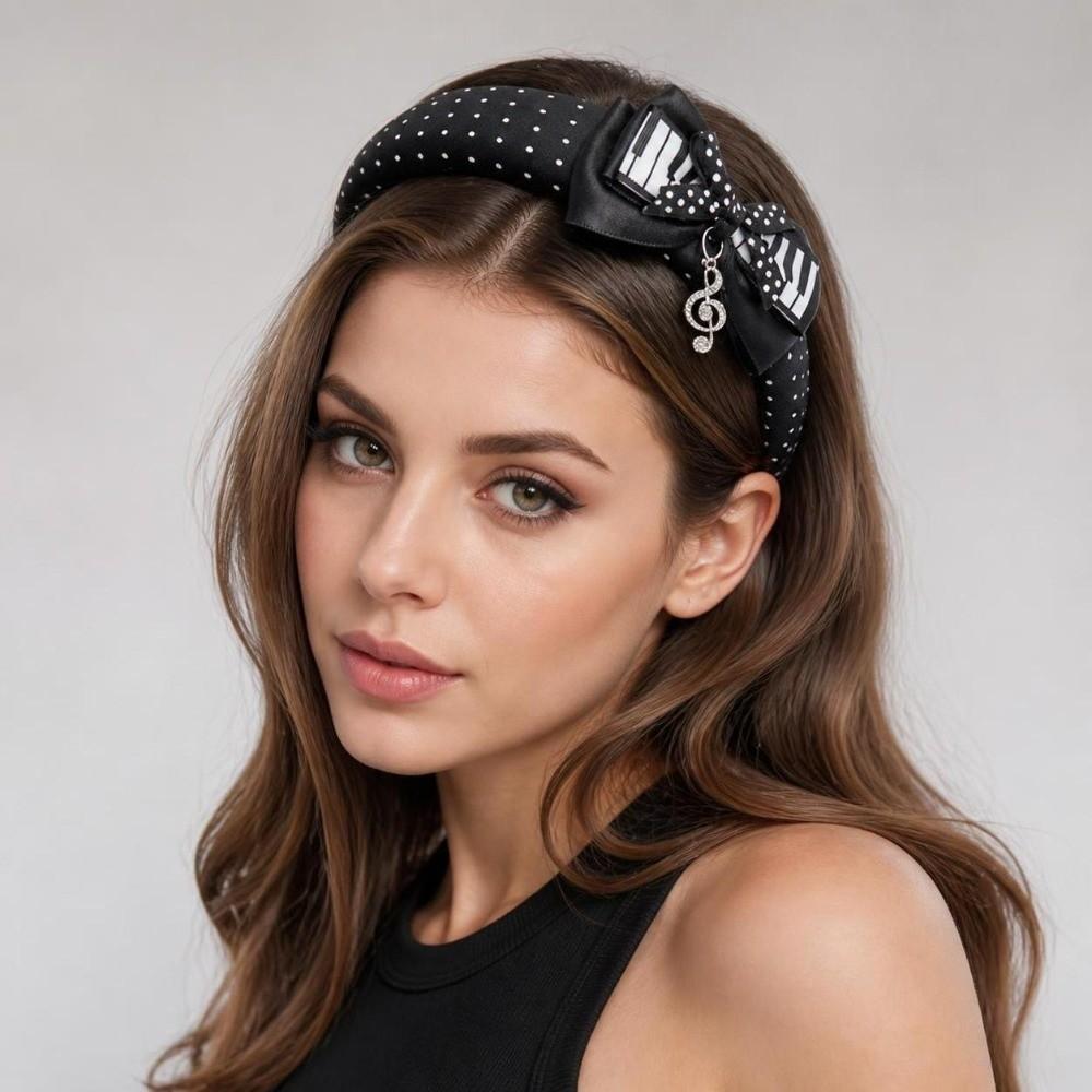 Bowknot Head Band Wave Dot Head Wear Cute Hair Accessory Lolita