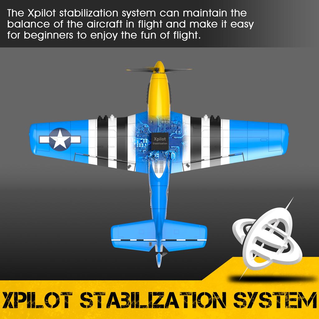 RC Airplane Fixed Wing Airplane with Gyroscope Auto Stable System Remote Controller for Children