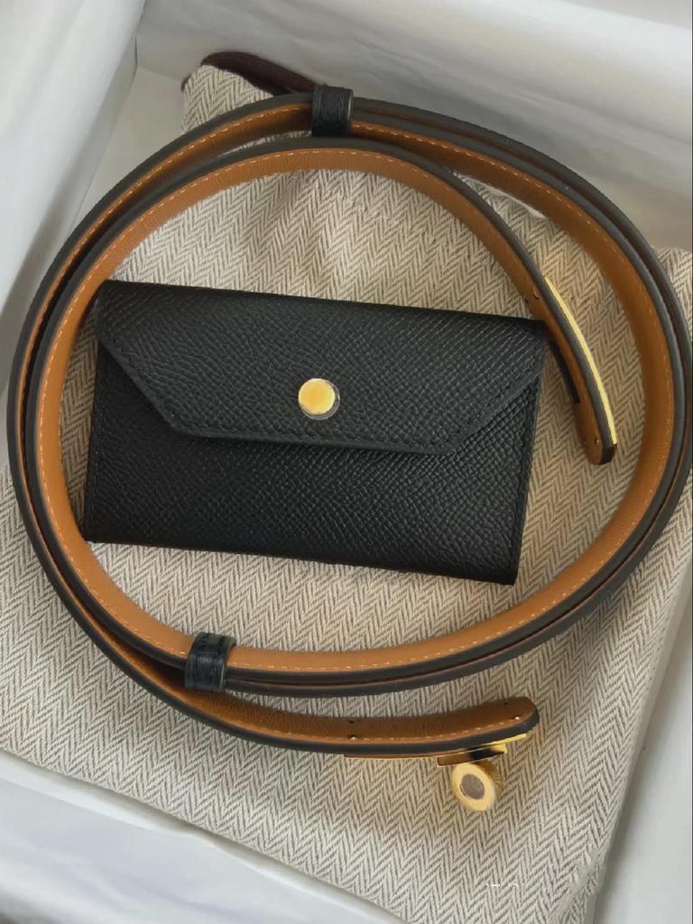 Женская сумка на пояс и ремень из коровьей кожи высшего качества: Декоративный аксессуар для пальто, платьев и брюк.