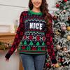 Женская мода Рождественский пуловер Свободный и ленивый трикотаж Рождественский свитер