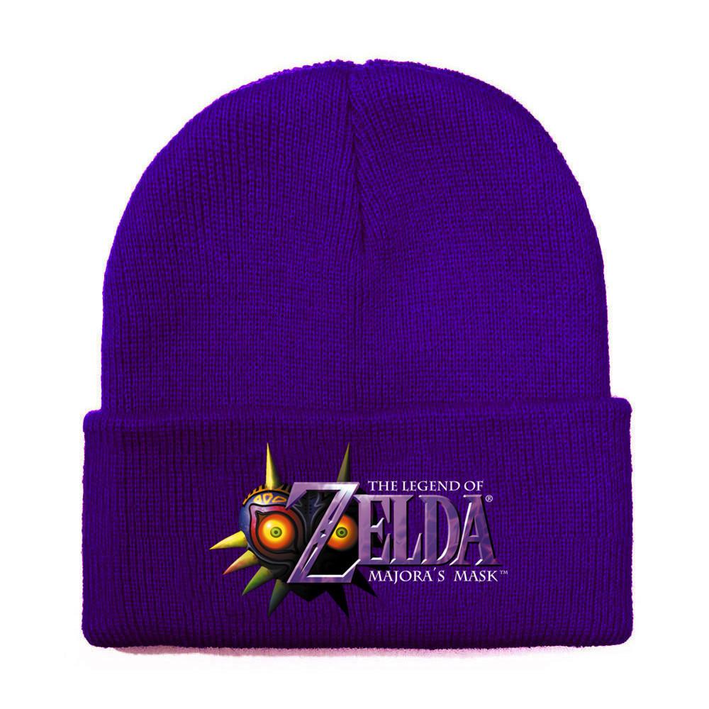 Вязаная акриловая шапка-бини с принтом The Legend Of Zelda и ушками, зимние игровые аксессуары для взрослых