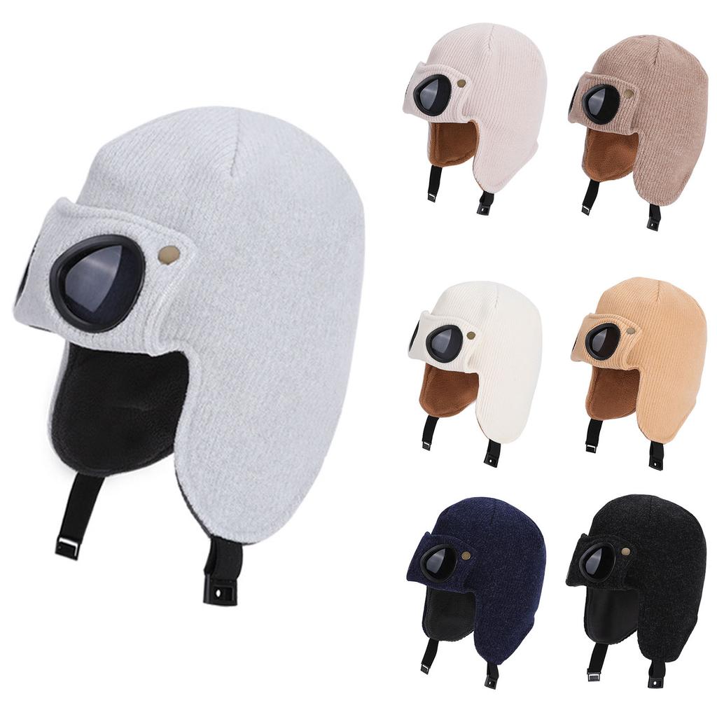 Зимняя шапка для детей, Ретро шапка Лей Фэн, Шапка с теплым флисом, Уши, Шапка для езды на мотоцикле