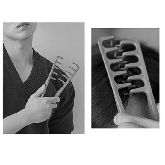 Расческа для придания текстуры и объема Широкозубая расческа для укладки волос Инструмент для придания объема у корней Женщины Мужчины