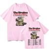 The Strokes Reality Awaits Merch Pure Cotton TShirt Simple Letter Print Tshirt Unisex Unisex Fashion Casual Short Sleeve O Neck Top