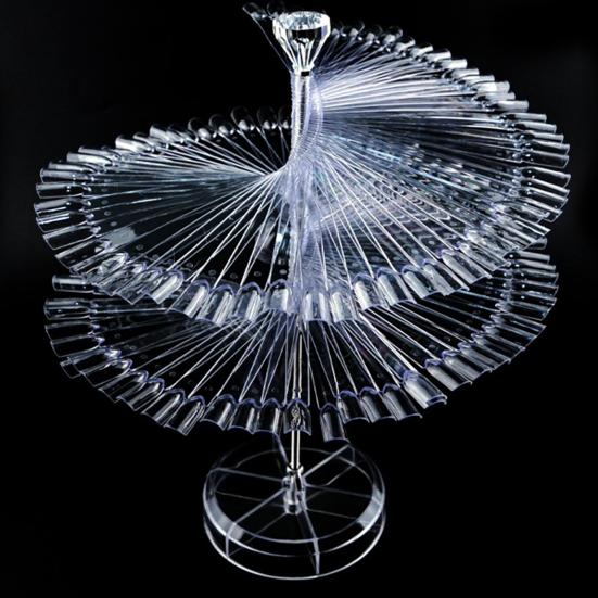 1 комплект, прозрачные палочки для образцов цвета ногтей, дисплей для гель-лака, спиральные палочки для образцов ногтей, прозрачные акриловые накладные кончики ногтей, аксессуары для дизайна ногтей