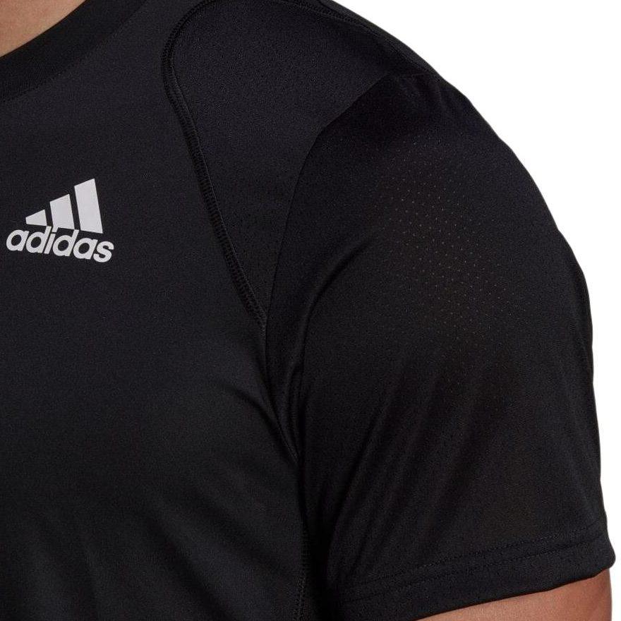 adidas Футболки Мужские Черные С Круглым Вырезом Умеренный Прямой Крой GL5403