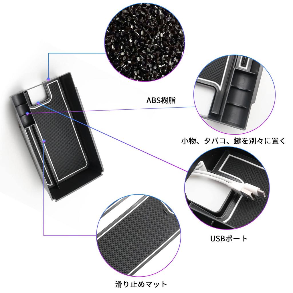 SXCY Специальный бокс для центральной консоли Toyota Harrier серии 80, Бокс-подлокотник, Лоток-бокс, Встроенный