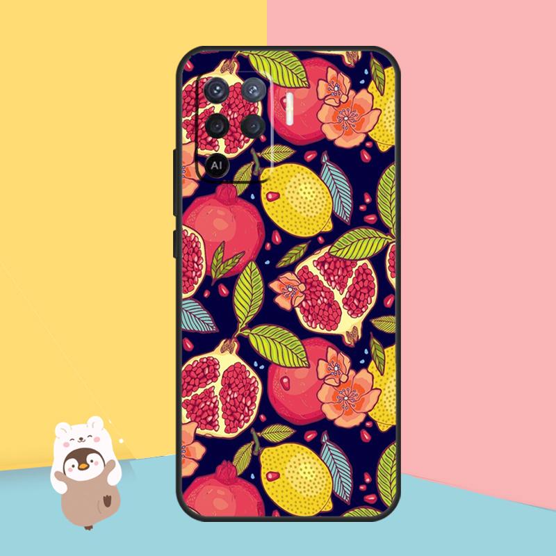 Чехол Food Fruit Red Pomegranate для OPPO A54 A74 A94 A52 A72 A83 A91 A93 A15 A16 A5 A9 A31 A53 A53S 2020 Задняя крышка