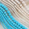 Бирюзовые круглые бусины 3-14 мм для браслетов и ожерелий - Аксессуары для бижутерии