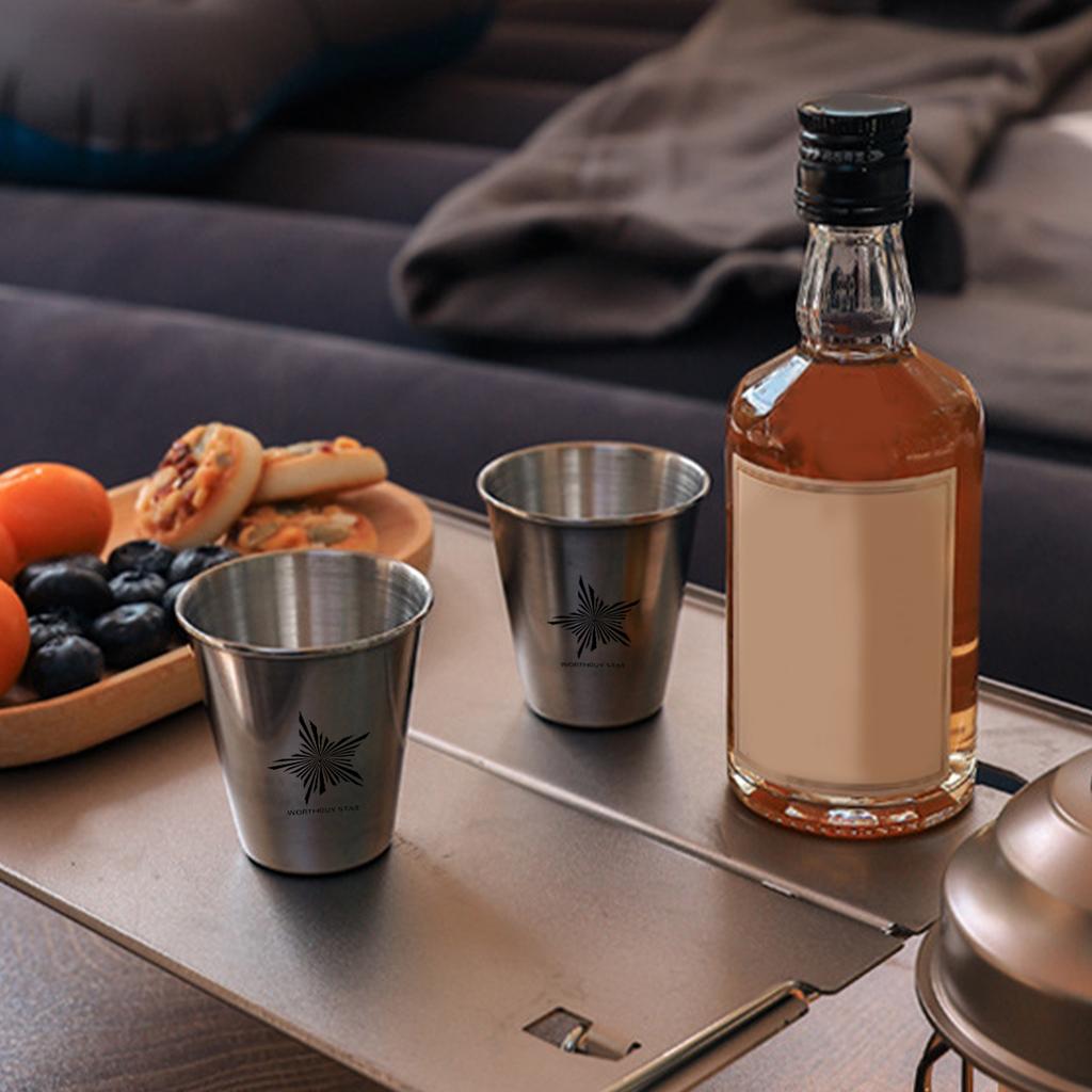 Практичные походные кружки из нержавеющей стали с чехлом для кемпинга, кружки для виски, вина, кружки для чая