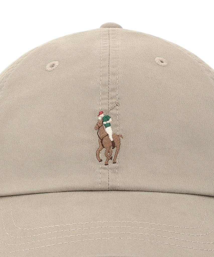 Кепка-бейсболка POLO RALPH LAUREN из эластичного хлопкового твила - Светло-бежевая