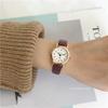 Vintage Leather Women Small Watches Designer Simple Number Dialleather Band Waterproof Ladies Quartz Relogio Feminino Reloj