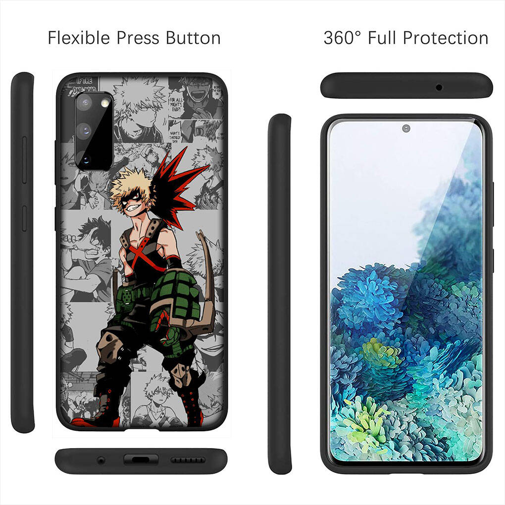 For iPhone 17 16 15 Xiaomi Poco Redmi Note 14 13 12 11 Pro Max Samsung Galaxy S25 S24 S23 OPPO Huawei Bakugou Katsuki My Hero Academia BNHA Phone Case