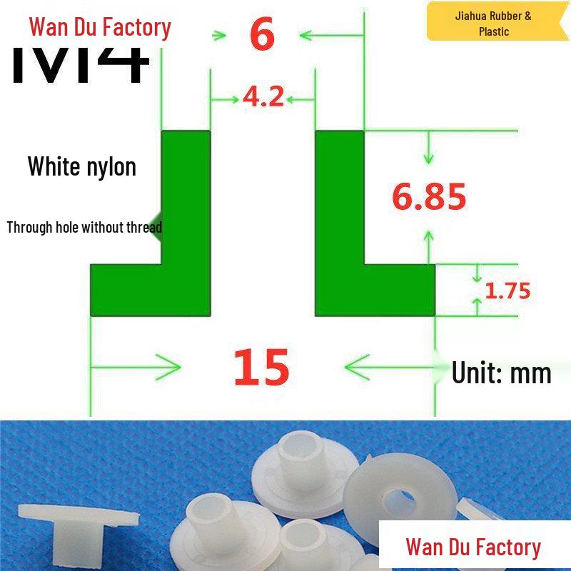 T-Shaped Nylon Insulating Bushing Spacer for M3-M35 Threads