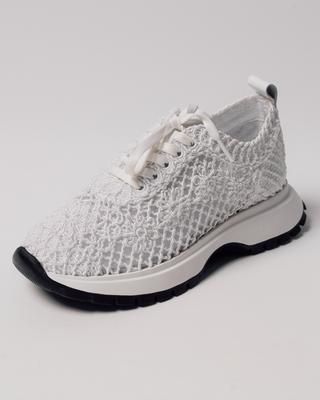 Кроссовки женские летние 5641301 36 белые текстиль