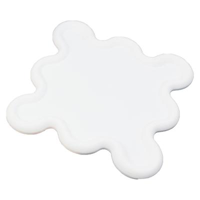 Подставка из ПВХ, мягкая резина, теплоизоляция, коврик для чашки, домашняя кухня, инновационная подставка для чашки, белый цвет