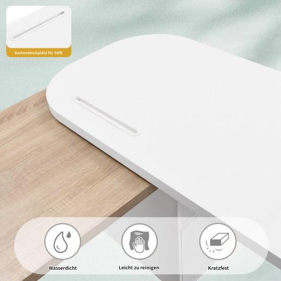 L-образный компьютерный стол со шкафом для ящиков Современный белый деревянный стол для ноутбука Прочный несущий деревянный письменный стол для домашнего офиса