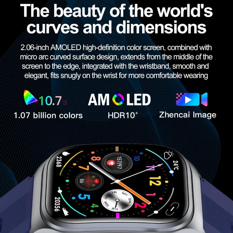 2025 New Sapphire Glass Air Pump Airbag Test Three High Smart Watches Men ECG Heart Rate Blood Pressure Health Tracker Smartwatch