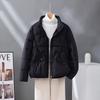 Cross-border Autumn and Winter New Light Cotton Clothes Women's Short Fashion Foreign Style Loose Stand-up Collar Warm Jacket