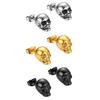 Hiphop Style Skeleton Stud Earrings Creative Mini Ear Clip Personality Earrings  Party Earrings