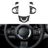 Настоящее Мягкое Углеродное Волокно Для Mini Cooper Hardtop R56 Clubman R55 R57 2008 2009 2010 Аксессуары Декоративная Наклейка на Руль