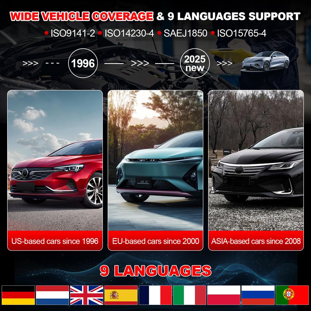 LAUNCH X431 CR300 OBD2 Сканнер CAN Автомобильный Читатель Кодов Диагностические Инструменты I/M Тестер Двигателя и Аккумулятора Бесплатное Обновление на Всю Жизнь
