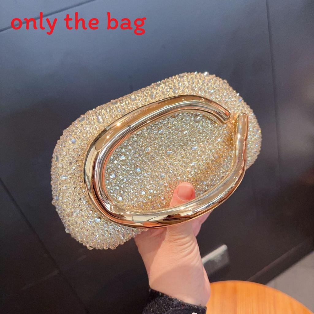 Acrylic Evening Clutch With Rhinestone Embellishments For Party And Dinner Events
