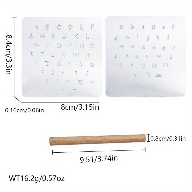 3 шт./набор Креативная ручная кожаная печать, Прозрачные буквенно-цифровые печати, Инструменты для тиснения кожаных изделий ручной работы, Форма для гравировки кожи