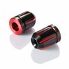 PREMIUM ZONE Motorcycle Bar End for Honda/Yamaha/Suzuki (M6) Scratch Type Red 93911