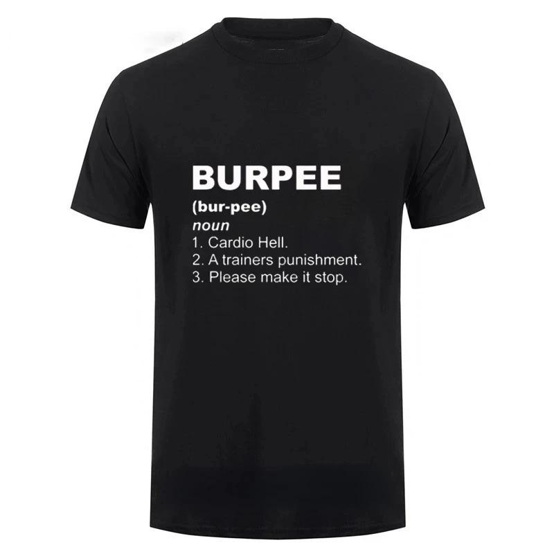 T Shirt for Crossfit Workout Burpee King T-shirt Funny Birthday Gift for Boyfriend Husband Dad Male Summer Short Sleeve