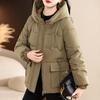 Толстые Теплые Хлопковые Куртки Мода Новые Свободные Короткие Зимние Куртки Шикарный Дизайн Карманы Длинный Рукав Капюшон Повседневная Верхняя Одежда Топы