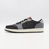 DV0982-006 Nike Air Jordan 1 Low OG EX Черный Дымчато-серый Парусный Бежевый Серый (Мужской)