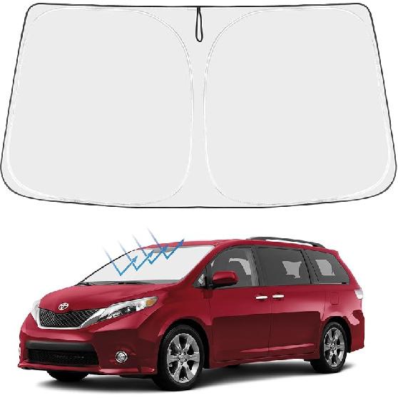 Складная солнцезащитная шторка на лобовое стекло Proadsy 2025 для RAV4, подходит для кроссовера RAV-4 SUV Crossover, TRD Off-Road, LE XLE Premium Limited.