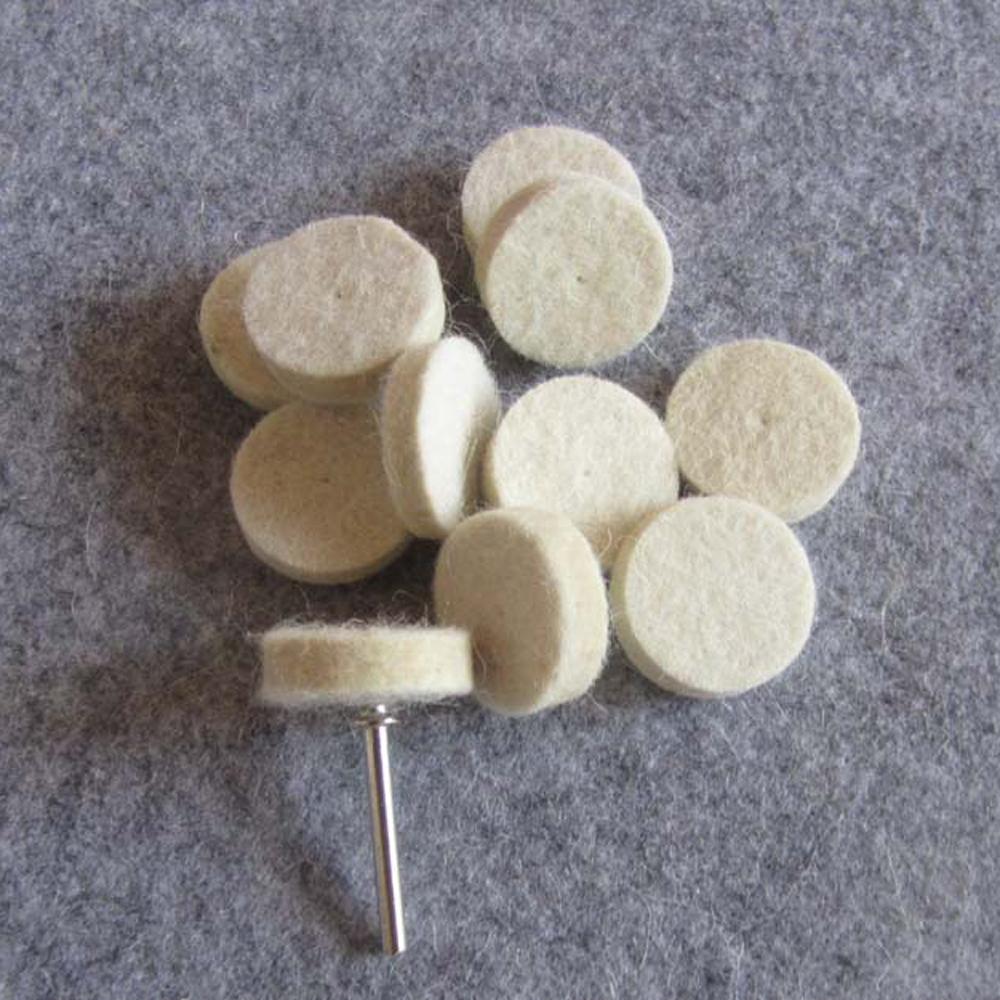 100 шт., полировальный круг из шерстяного фетра, полировальный диск, насадки для конуса колеса, оправки Dremel