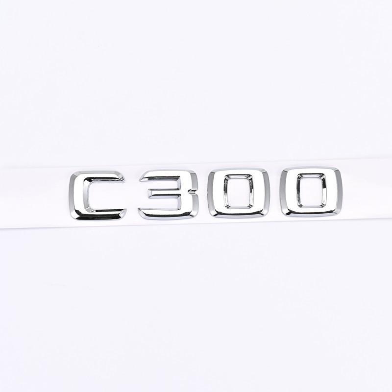 Цифровые шильдики на багажник Mercedes-Benz C-Class для C180L, C200L, C260L, C300L, C450