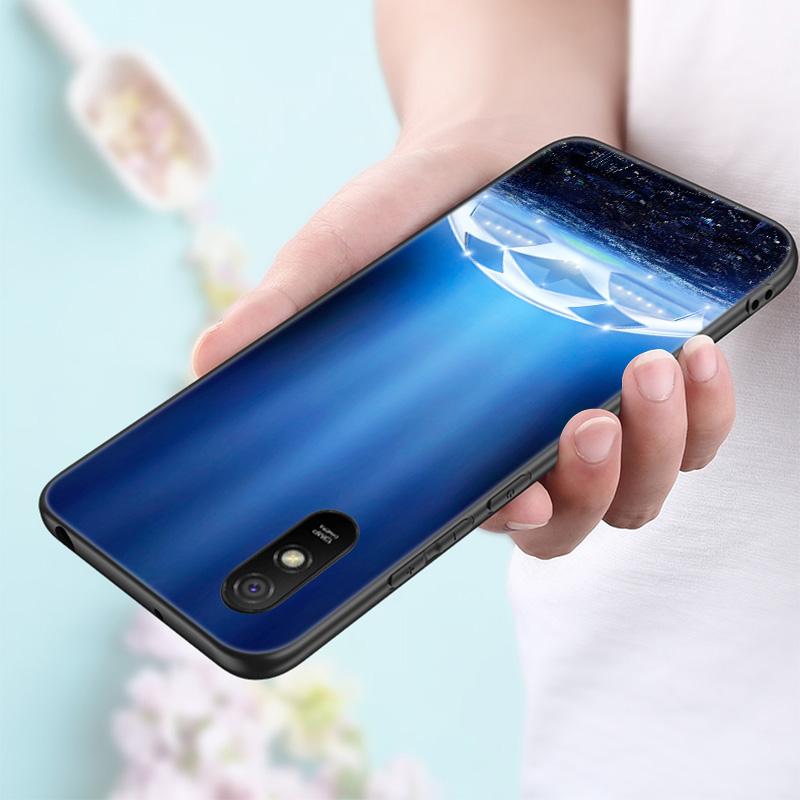 Силиконовый чехол для телефона с огненным футбольным мячом для Xiaomi Redmi Note 11 10 9 8 Pro 11T 10T 10S 9S 8T 9 9A 9C 9T, черный чехол