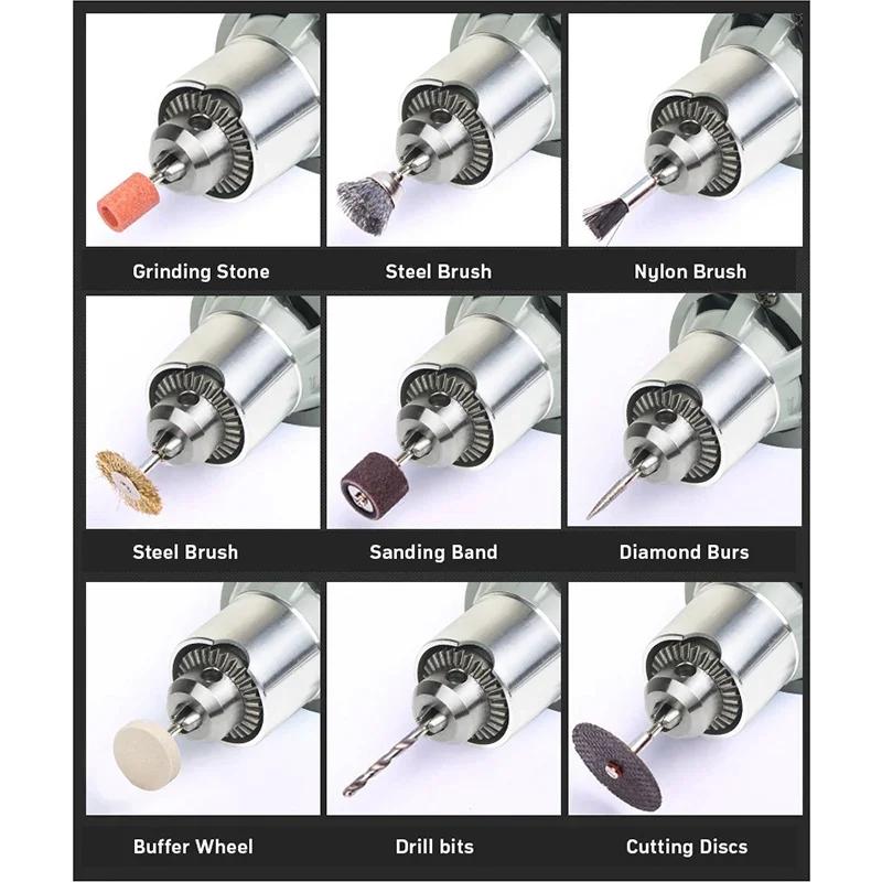 Аксессуары для шлифования и гравировки с электроприводом Инструменты для шлифования Dremel Аксессуары для вращающихся инструментов с электроприводом Детали для гравировки по дереву и металлу