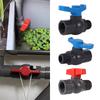 PVC Ball Valve 3/4" 1" Female Thread Male Thread Valve Switch Garden Irrigation Water Pipe Joint Internal to External Thread 1Pc