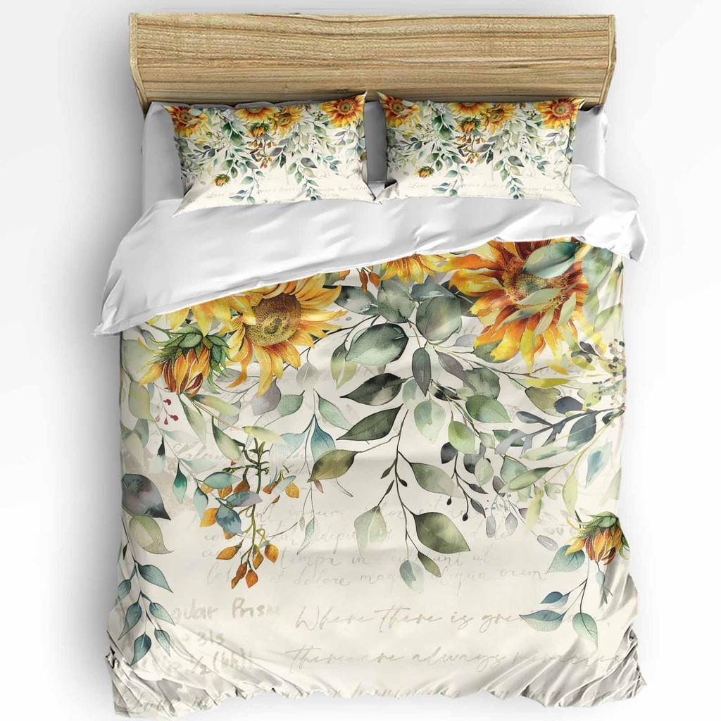 Modern Classic Double Pink Flower Rose Vintage With Pillow Case Custom 3pcs Bed Home Textile Quilt