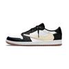 Travis Scott x Air Jordan 1 Классические Низкие Винтажные Баскетбольные Кроссовки Унисекс Черно-Белые DZ4137-700(Команда1142-)