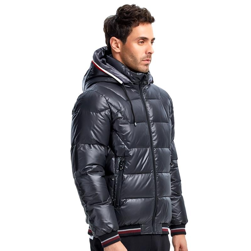 Мужской пуховик MALIDINU, зимнее толстое пуховое пальто, парка, куртка из 70% белого утиного пуха, водонепроницаемая с капюшоном