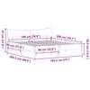 VidaXL Cadre de lit sans matelas blanc 180x200 cm bois massif de pin, lit, meuble de chambre à coucher, lit en bois, lit 3328224