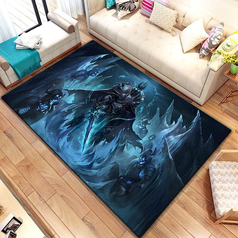 Игровой ковер World of Warcraft для гостиной, коврики для кемпинга, странные вещи, коврик для пикника, противоскользящий коврик для киберспорта, коврик для йоги, подарок для фанатов