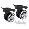 1 Pair Luggage Swivel Wheels Suitcase Swivel Casters Repalcement Mute Double Row Wheels