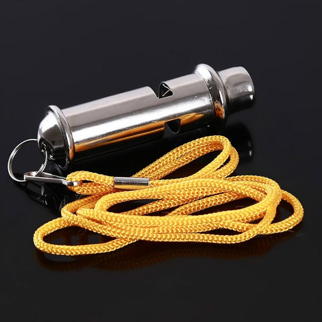 Stainless Steel High-frequency High Decibel Whistle Lifesaving Metal Outdoor Survival Whistle