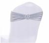 Silver Bow Headband Elastic For Chair