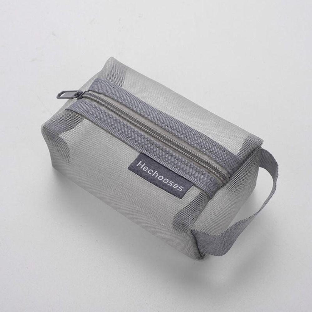 Breathable Mini Zipper Coin Purse Portable Key Bags Multipurpose Square Mesh Storage Pouch